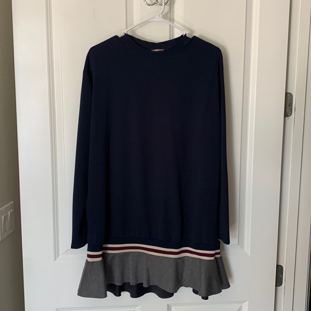 Zara navy blue dress size M